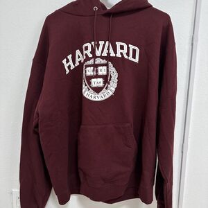 Harvard University Champion Campus Hoodie Sweatshirt XL Men Maroon